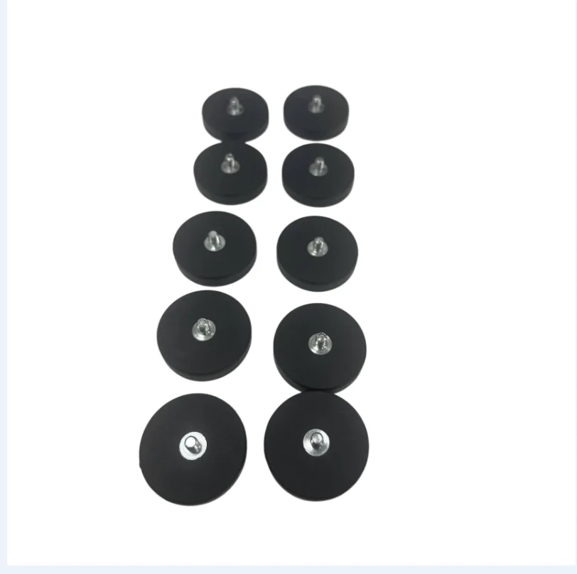 

Магниты WD31MM с резиновым покрытием и внутренней резьбой M4, магнитное основание, противоскользящий сверхмощный монтажный магнит для наружного знака