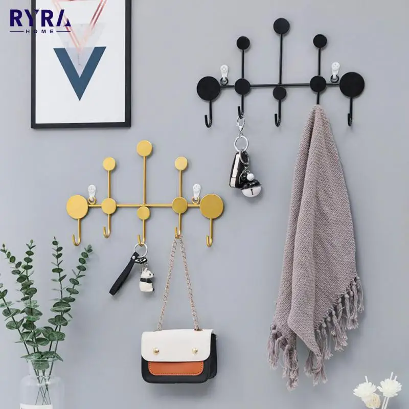

Punch-free Coat Rack And Hat Rack Multi-Function Mounted Hook Creative Birds Metal Wall Hook Hangers For Bedroom Decoration New