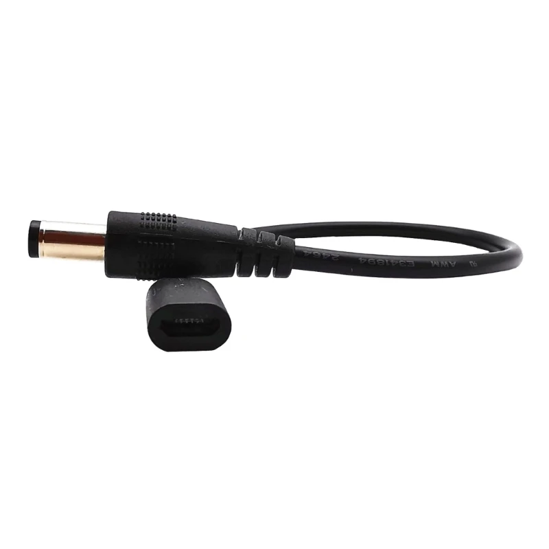 

DC5.5x2.5mm Male to Micro USB 5pin Female DC Power Supply Extension Cord 22AWG 3A Adapter Cable 20CM/7.87in