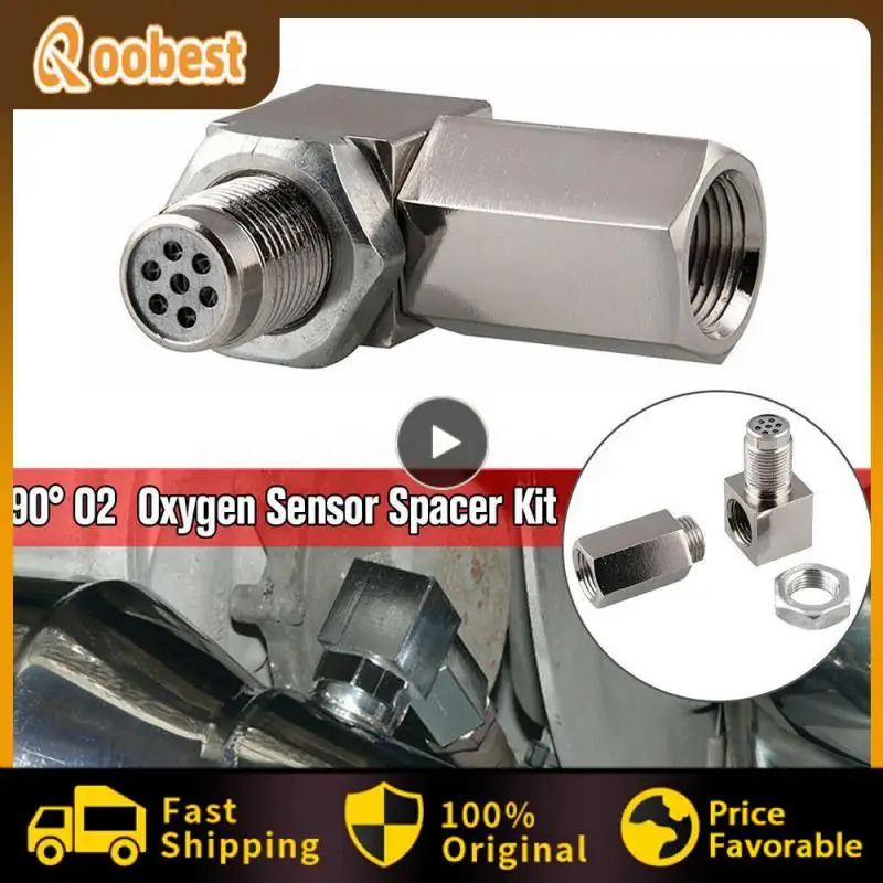 

90 Degree Extender Spacer Universal Anti Rust Threaded Oxygen Sensors Durable Car Accessories O2 Oxygen Sensor Extender
