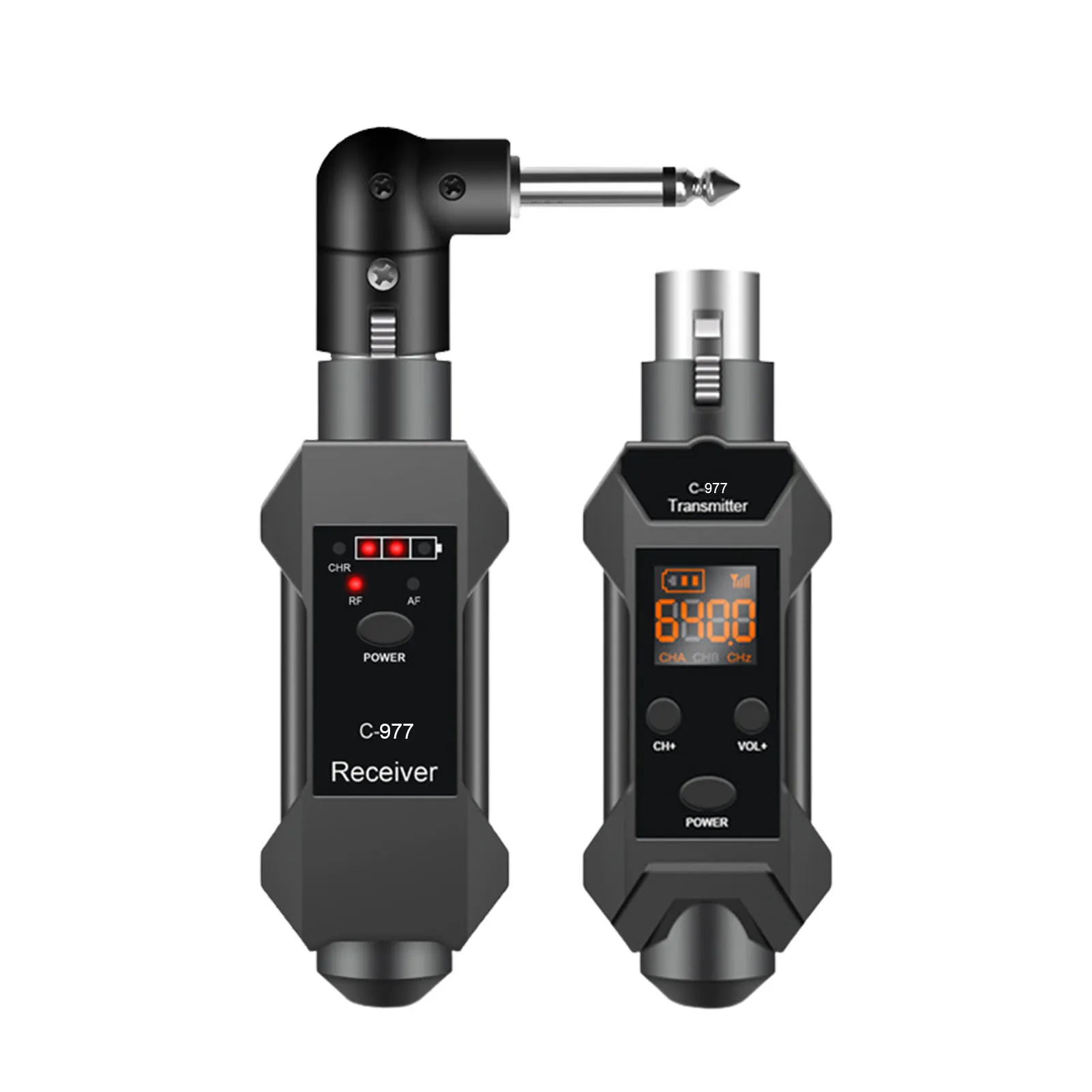 

Microphone Wireless System Micphone Wireless Transmitter System Rechargeable 2.4 GHz Wireless Guitar Audio Transmission System