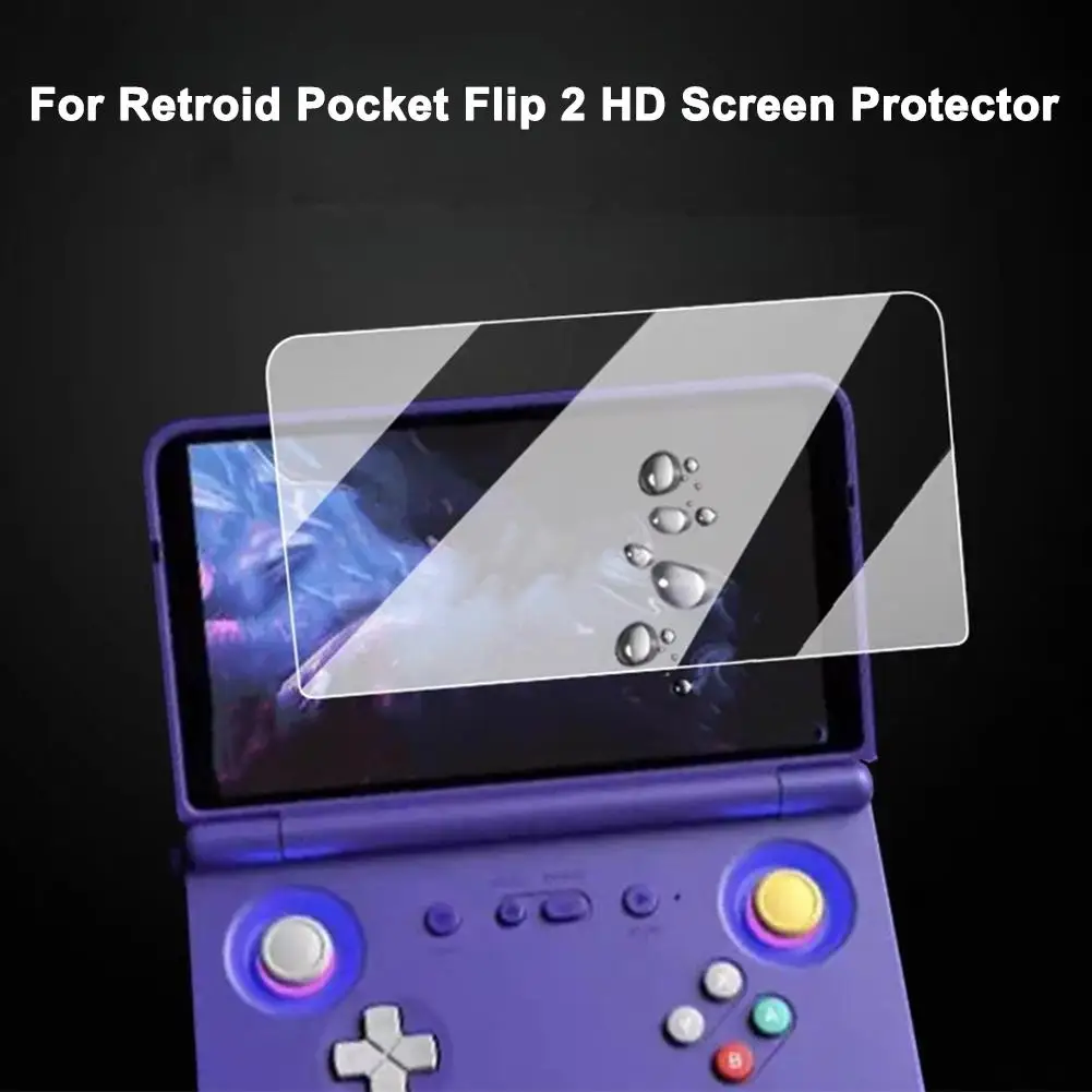 Фото Защитная пленка для игровой консоли для Retroid Pocket Flip 2, защитная пленка для экрана, устойчивая к царапинам, мягкая пленка HD, защитные пленки для экрана №5
