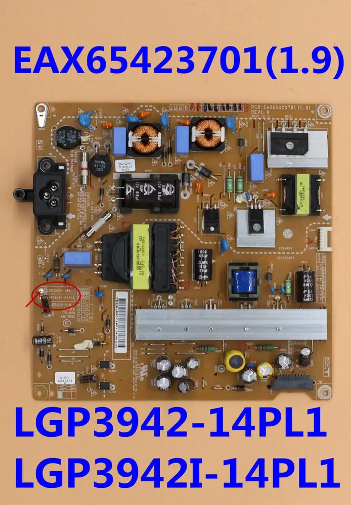 

For Power Supply Board EAX65423701(1.9) LGP3942-14PL1 LGP3942I-14PL1