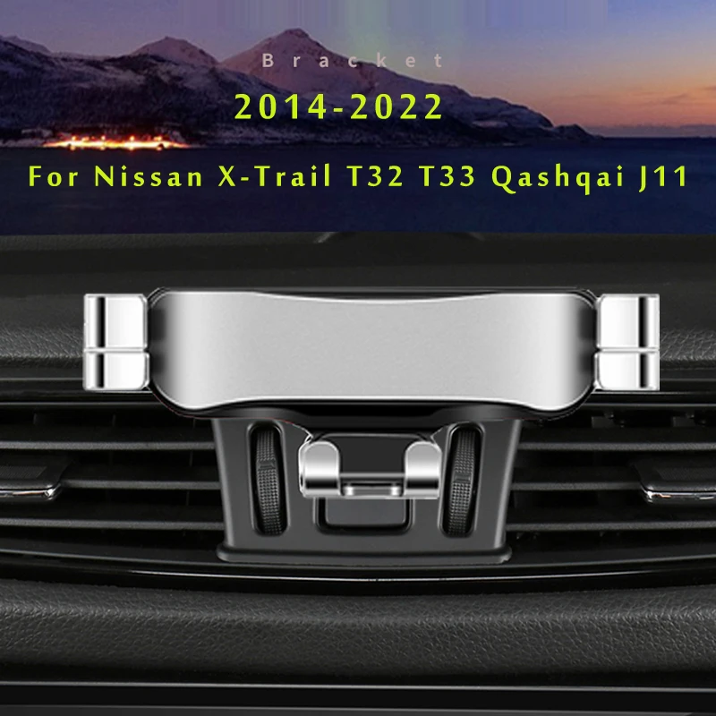 

Car Mobile Phone Holder For Nissan X-Trail T32 T33 Qashqai J11 2022 Air Vent GPS Gravity Stand Special Mount Navigation Bracket