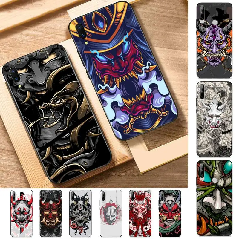 

Oni Mask Phone Case for Huawei Y 6 9 7 5 8s prime 2019 2018 enjoy 7 plus