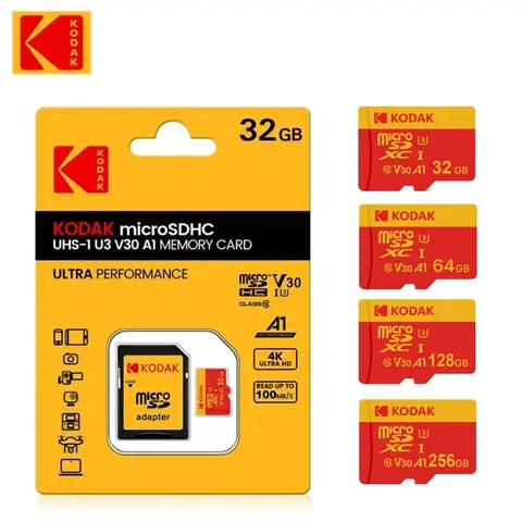 Карта памяти Kodak Micro SD Class 10 32/64/128/256 ГБ