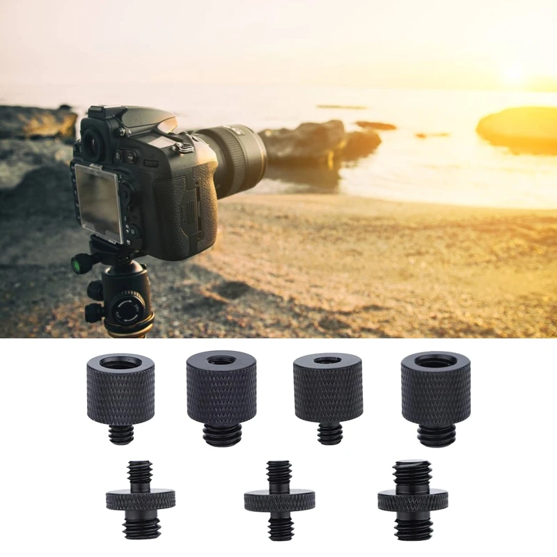 

Upgrade Screw Adapter Thread for Tripod Accessories Camera Mount 3/8 Female to 1/4 Male 1/4 Female to 3/8 Male.. 87HA