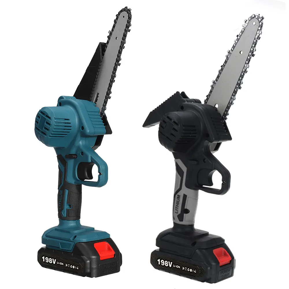 6 Inch Removable Mini Pruning Electric Chainsaw With Lithium Battery Cordless Chain Saw Garden Woodworking Tools For Makita 18V |