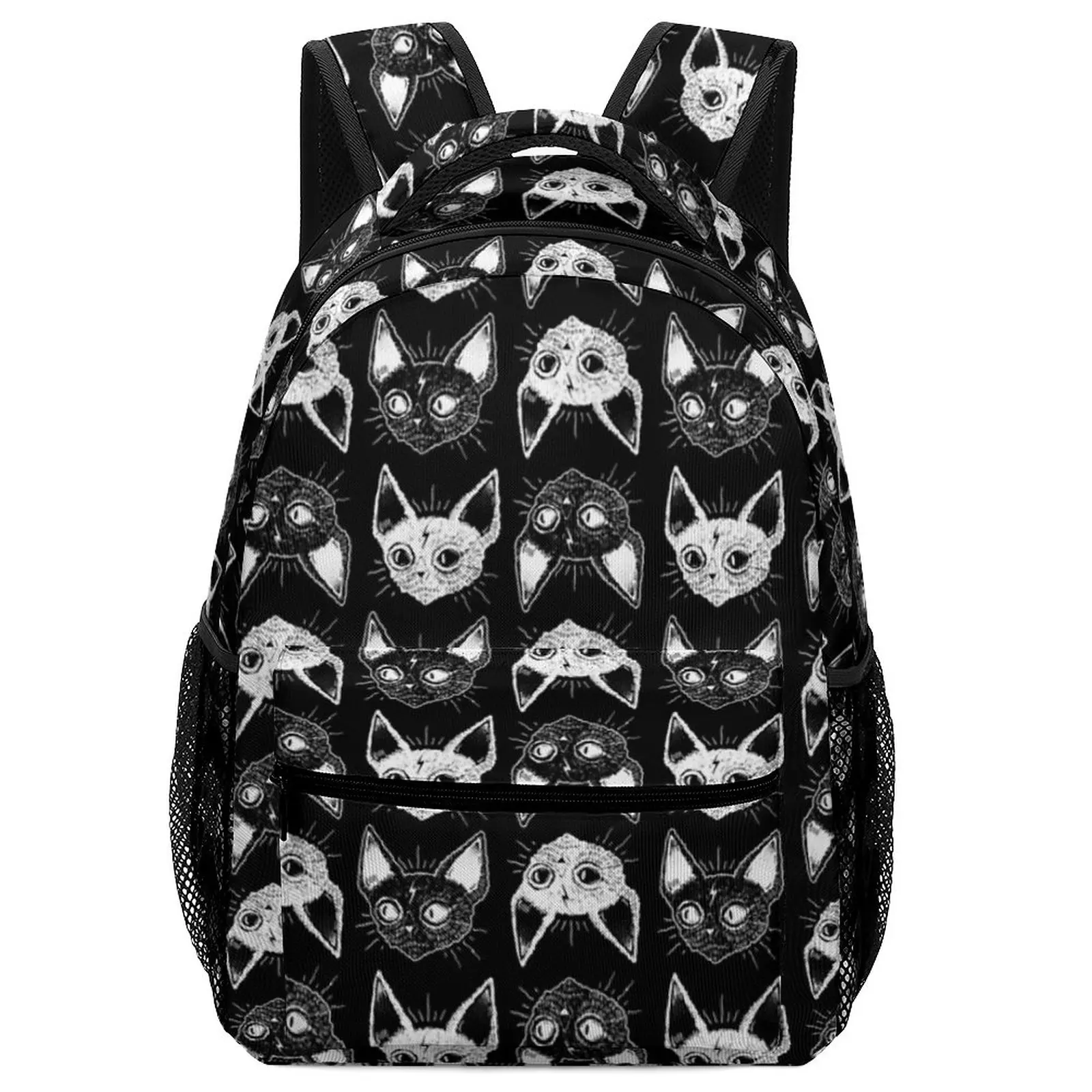 Kittens Girls Boys Art Backpack Set Women School Bag Custom Name Children Backpack Boy