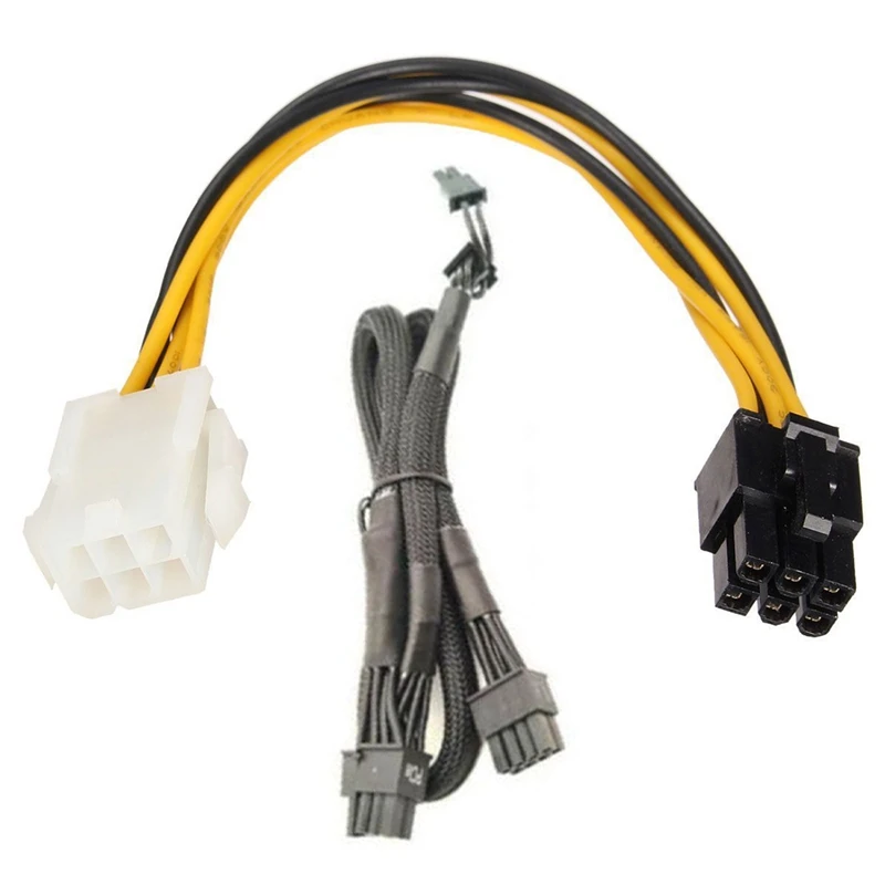 

Power Extension 6-Pin To 6-Pin PCI-E Pcie Power Cable & PCI-E Dual 8Pin To 8Pin(6+2Pin) Modular Power Supply Cable