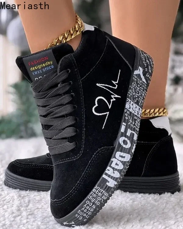 

Модные высокие кроссовки унисекс с принтом для женщин, новые удобные тканевые кроссовки для скейтбординга, спортивная обувь для мужчин и женщин, хлопковая обувь