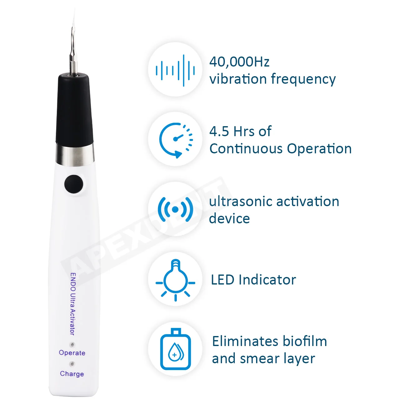 Фото Беспроводной эндодонтический ирригатор Dental Endo Ultra Activator с 6 бесплатными насадками, стоматологический инструмент для корневых каналов №3