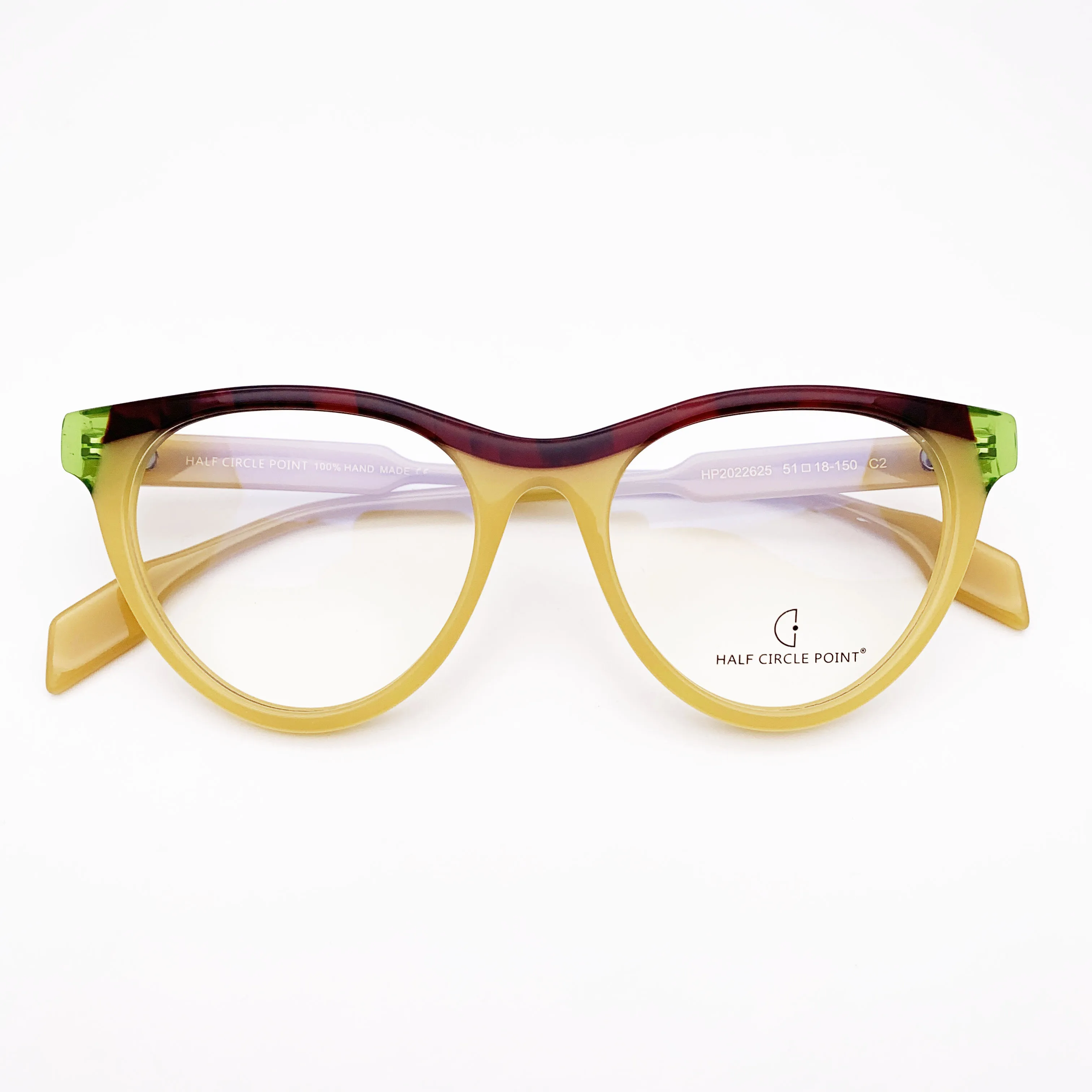 

Belight Optical Combo Color Design Cat Eye Shape Colorful Acetate Women Vintage Retro Spectacle Frame Prescription Lens 19247