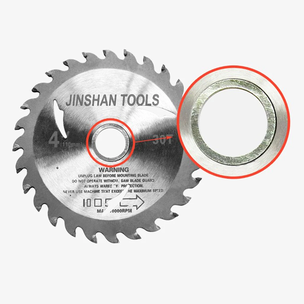 

Accessories Circular Saw Ring Exhibition Hall 6Pcs Set Adapter Ring Conversion Washers Mitre Saw Silver Useful