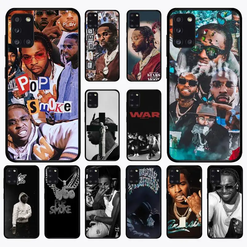 

Pop Smoke Famous Rapper Phone Case for Samsung A 51 30s 71 21s 10 70 31 52 12 30 40 32 11 20e 20s 01 02s 72 cover