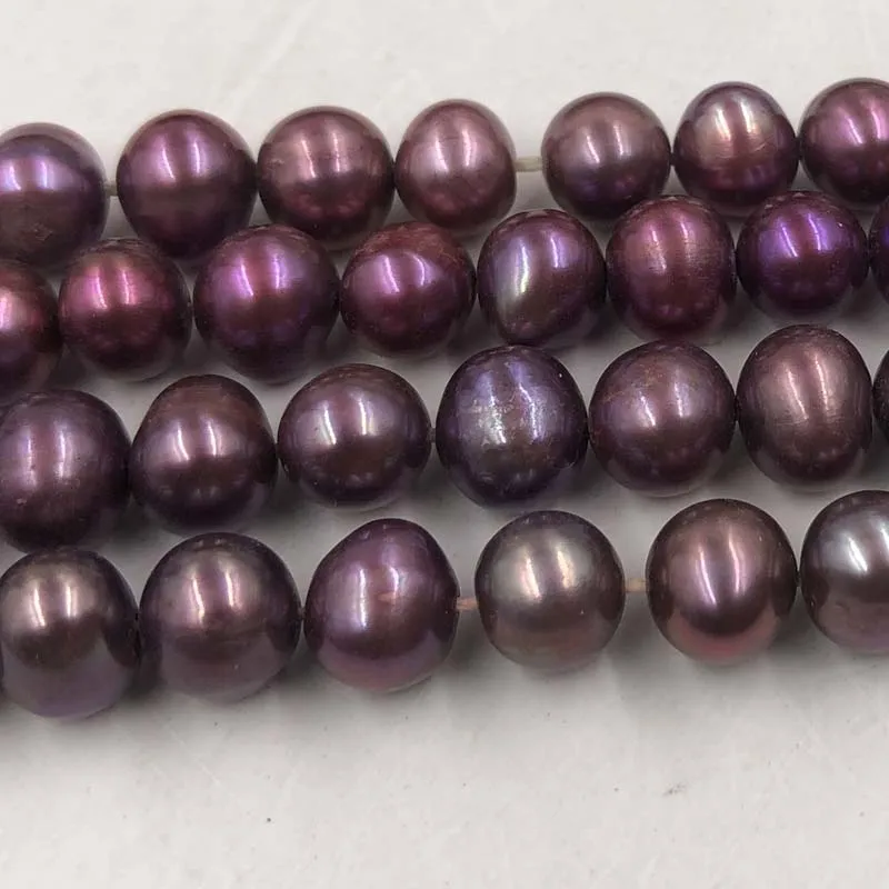 ELEISPL Wholesale 16 Strands 6-7mm Dark Red Freshwater Pearl Loose Beads Strings #22010331-3