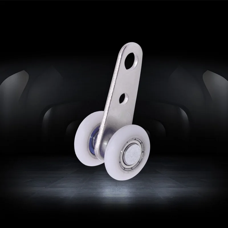 10 шт. металлический подшипник шкив с двумя пластиковыми колесами для шкафа окна