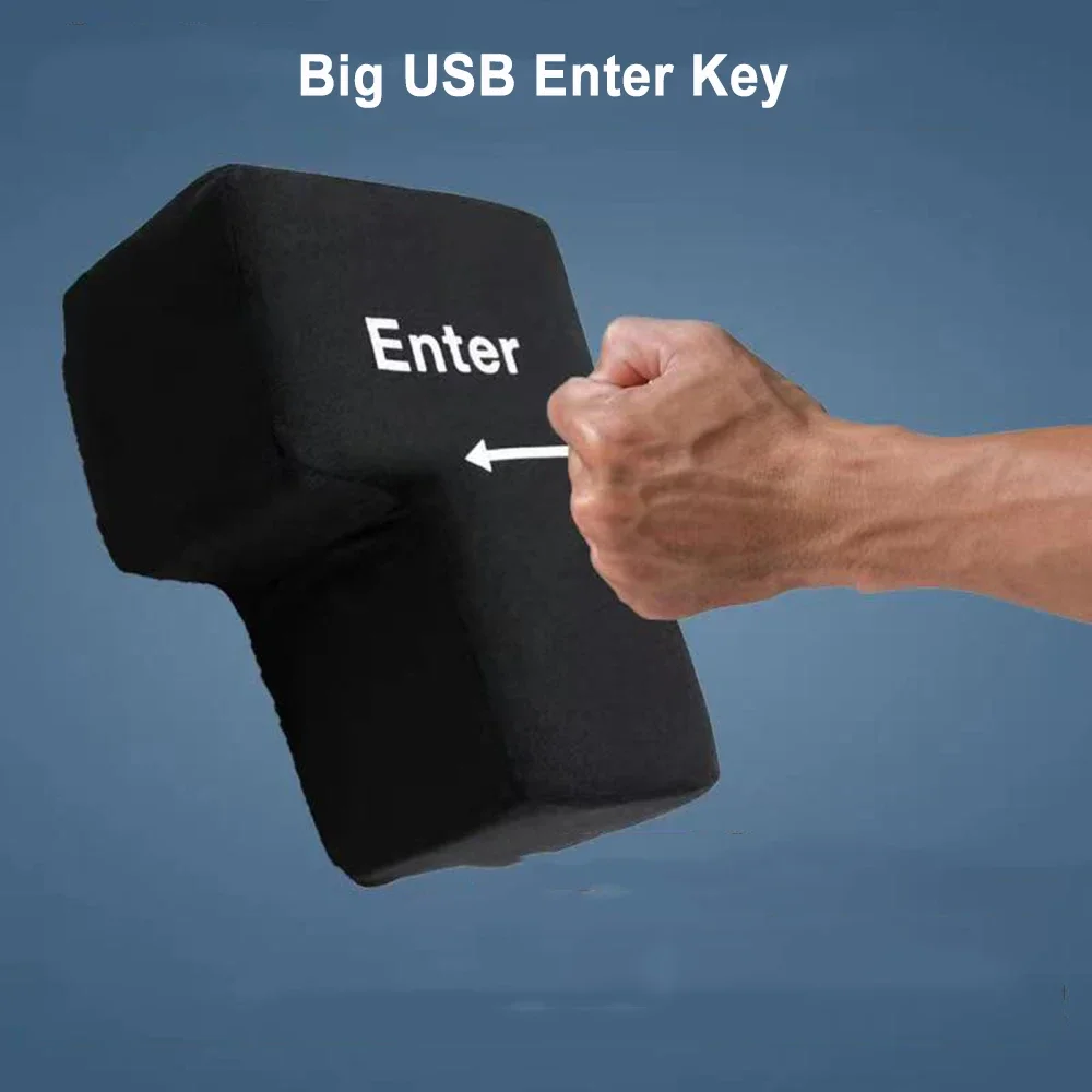 Антистрессовый компьютер огромная Клавиша ввода большой USB клавиатура
