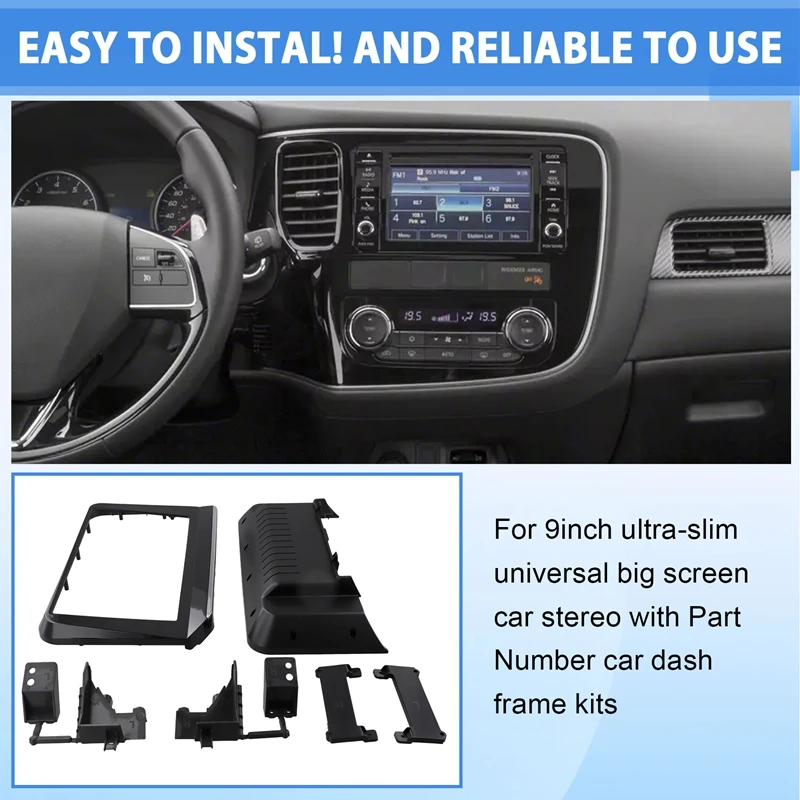 Автомобильный радиоприемник для Mitsubishi Outlander Triton 2024 Android MP5 панель плеера рамка