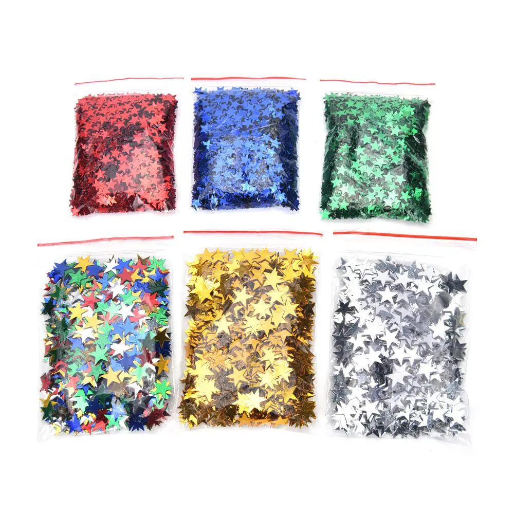 

10mm Stars Table Confetti Sprinkles Birthday Party Wedding Decoration Sparkle Stars Supply Blue Gold Silver Green Metallic