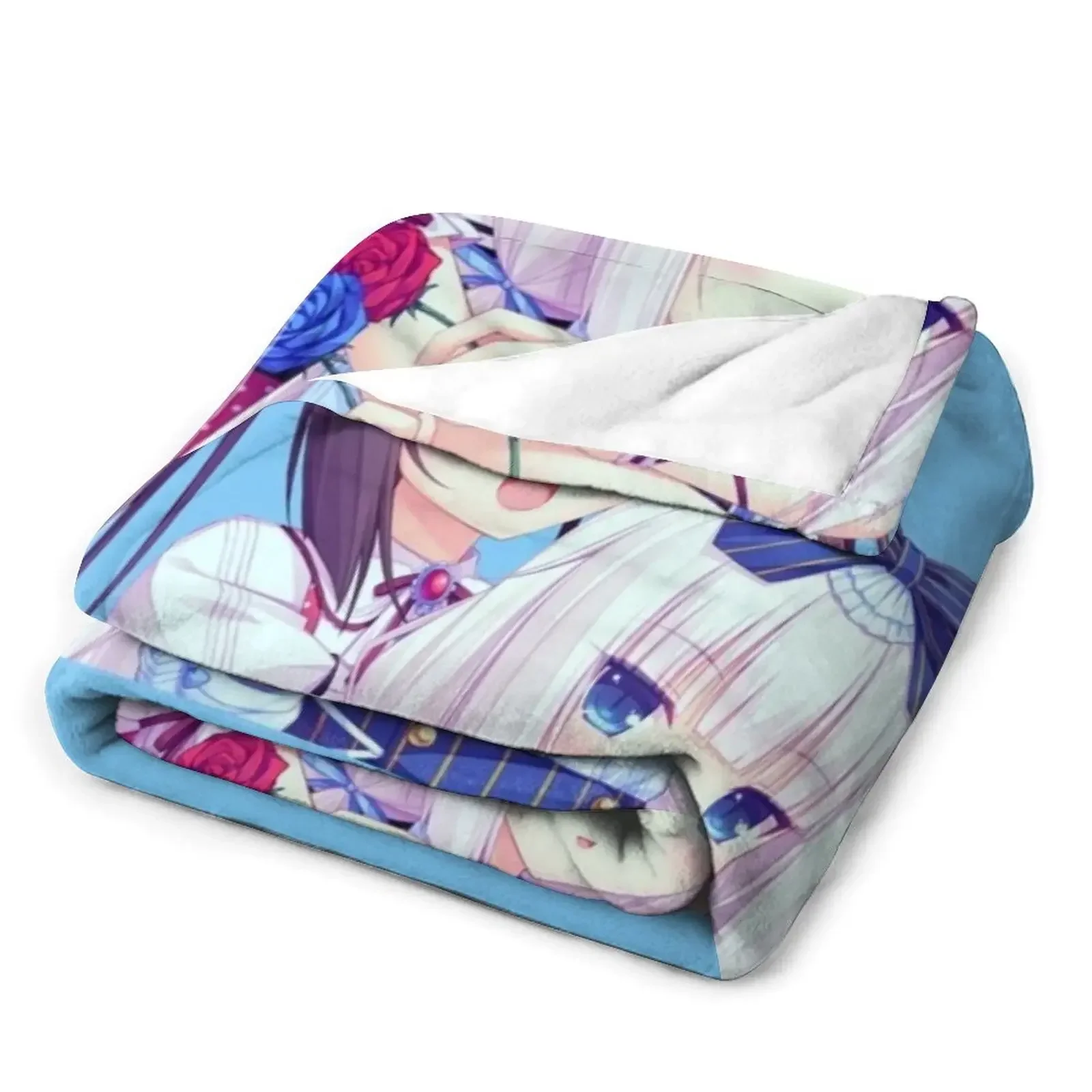 Ваниль чокола некопара Девочка Аниме Kawaii плед одеяло для пикника Забавный