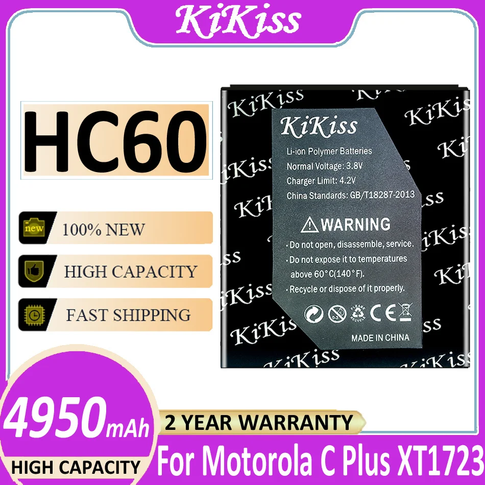 

KiKiss HC60 4950mAh Battery For Motorola Moto C Plus, Moto C Plus Dual SIM, XT1723, XT1724, XT1725 High Quality + Tracking Code