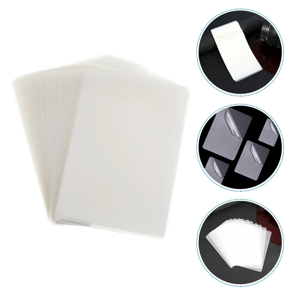 

100 Sheets Protective Plastic Films Practical Waterproof Laminating Photograph Supplies Laminate Pouches Thermal