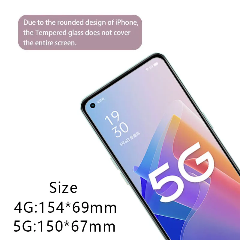 Защитная пленка для экрана oppo a96 защитное закаленное стекло на oppoa96 4g 5g a 96 96a
