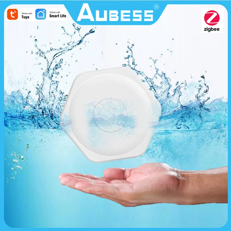 

AUBESS ZigBee Water Leakage Sensor Tuya Smart Home Water Level Detector Smart Life App Security Protection Against Water Leaks