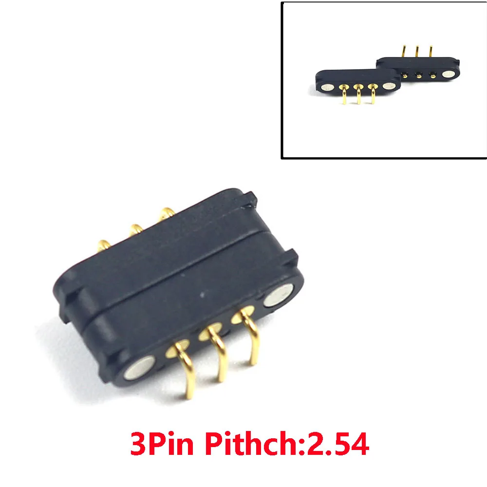 

Магнитные разъемы Pogo Pin 2A 36V 2/3/4/5 Pin 2,54 мм