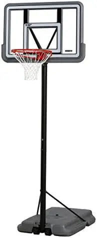 

Portable Basketball System, Gray, 44" Polycarbonate Backboard Mini basketball Indoor basketball Basketball backpack Mini hoop ba