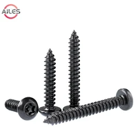 black 304 stainless steel six lobe torx round head with pin bolts anti theft security self tapping screws