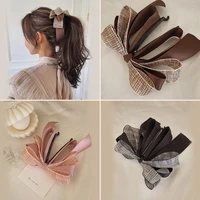1pcs korea ribbon bow banana clip vertical card ponytail clip vertical clip spring sweet hair accessories 2022 wholesale