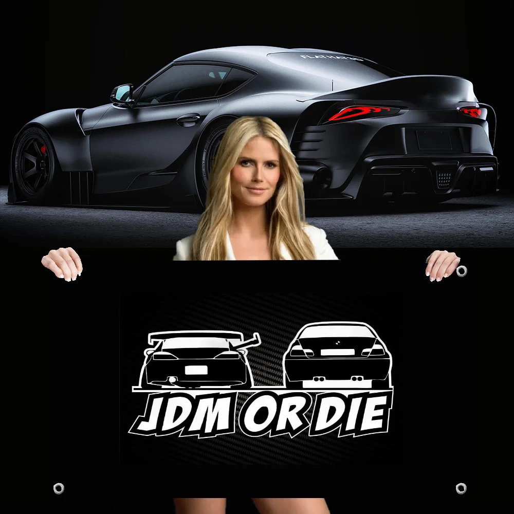 J-JDM Стиль Настенный Флаг Гордости Баннер Для Декора Комнаты Y2K Тема Уличное