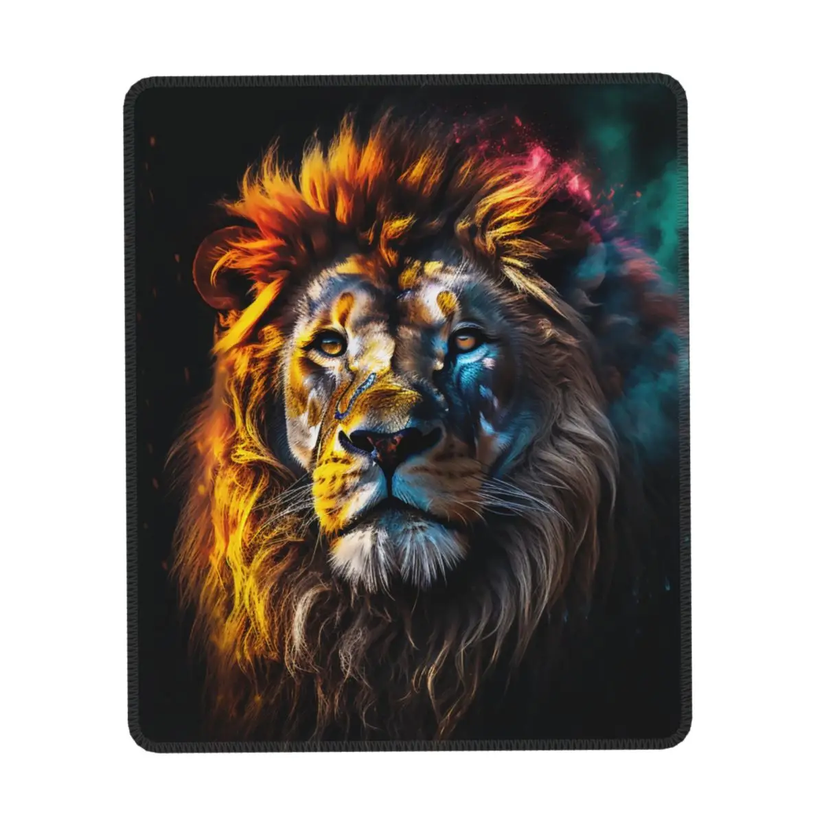 

Lion Vertical Print Mouse Pad Animal Head Rubber Office Mousepad Anti-Slip Aesthetic Kawaii Mouse Pads