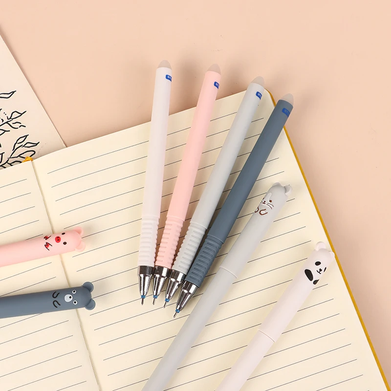 Милый цветной стираемый Набор ручек милые аксессуары 0 5 мм школьные