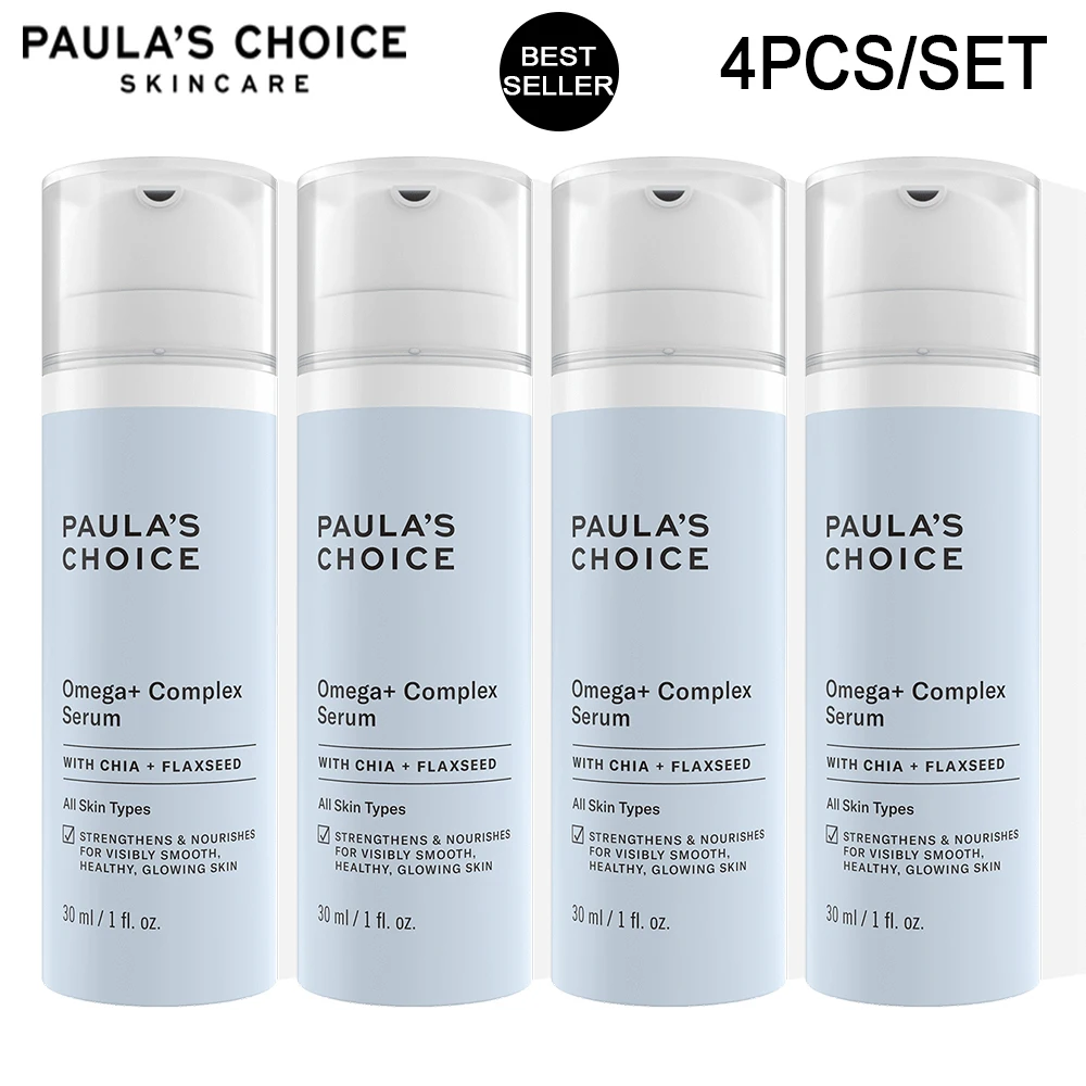 

4PCS 30ML Paula‘s Choice Omega Complex Serum WITH CHIA FLAXSEED For All Skin Types Strengthens & Nourishes Glowing Skin 30ML