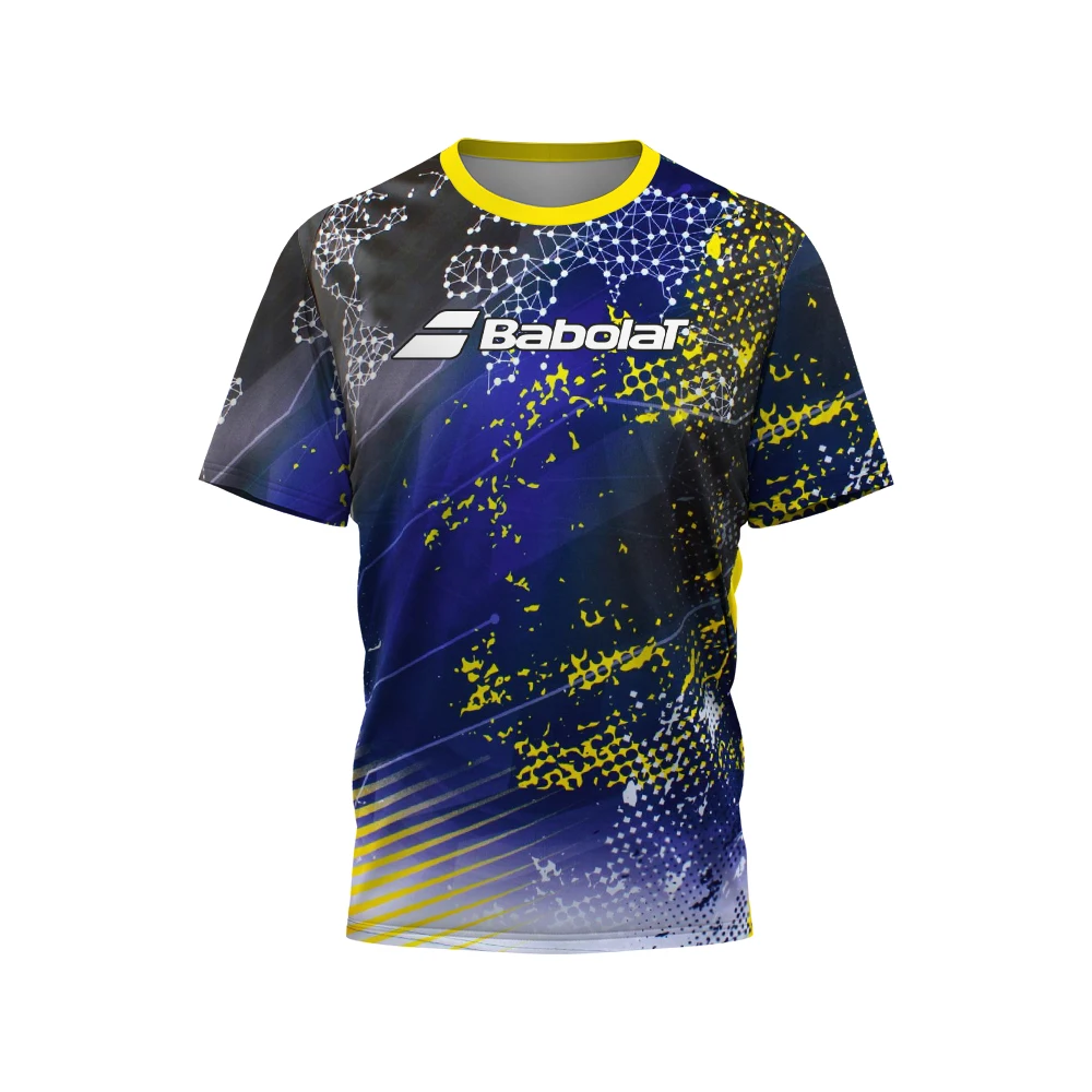 

Футболка BABOLAT мужская с коротким рукавом, брендовая толстовка, одежда для бадминтона и настольного тенниса, повседневная одежда, мягкая ткань оверсайз, на лето