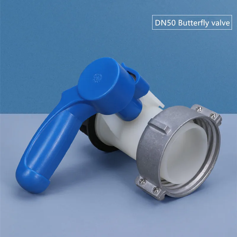 

Thicken Plastic DN50 Butterfly Valve IBC Tank Switch Practical Tools Garden Household Connector Adapter 1PCS