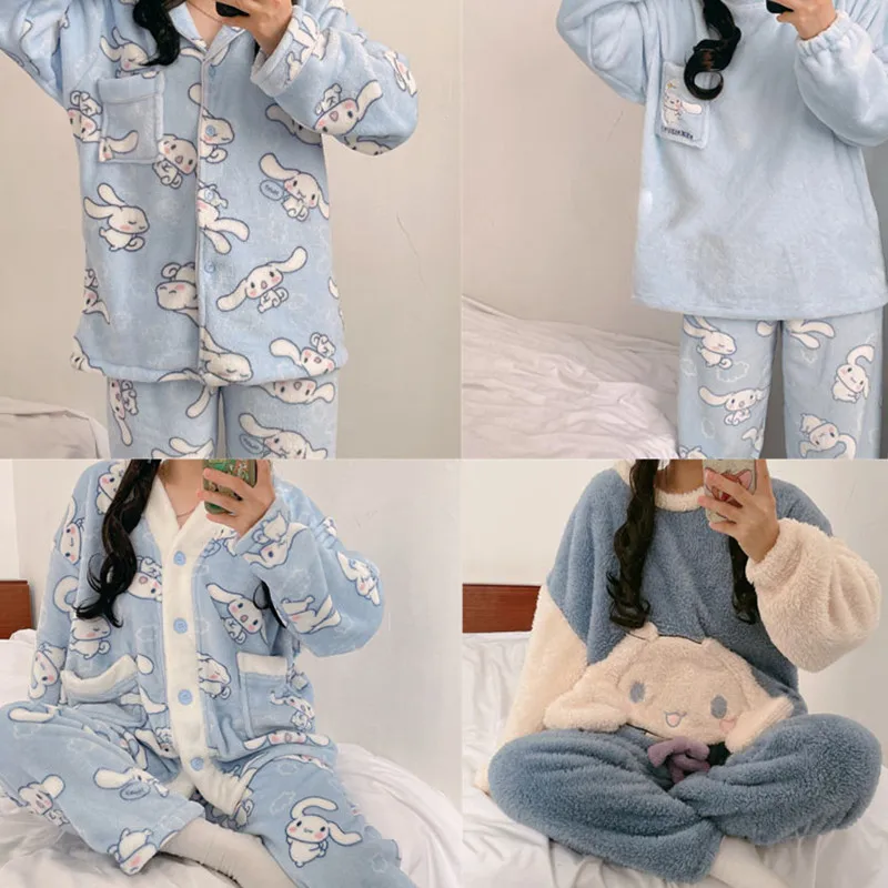 

Пижама Kawaii, с изображениями персонажей аниме, мягкая, плюшевая, удобная, мягкая
