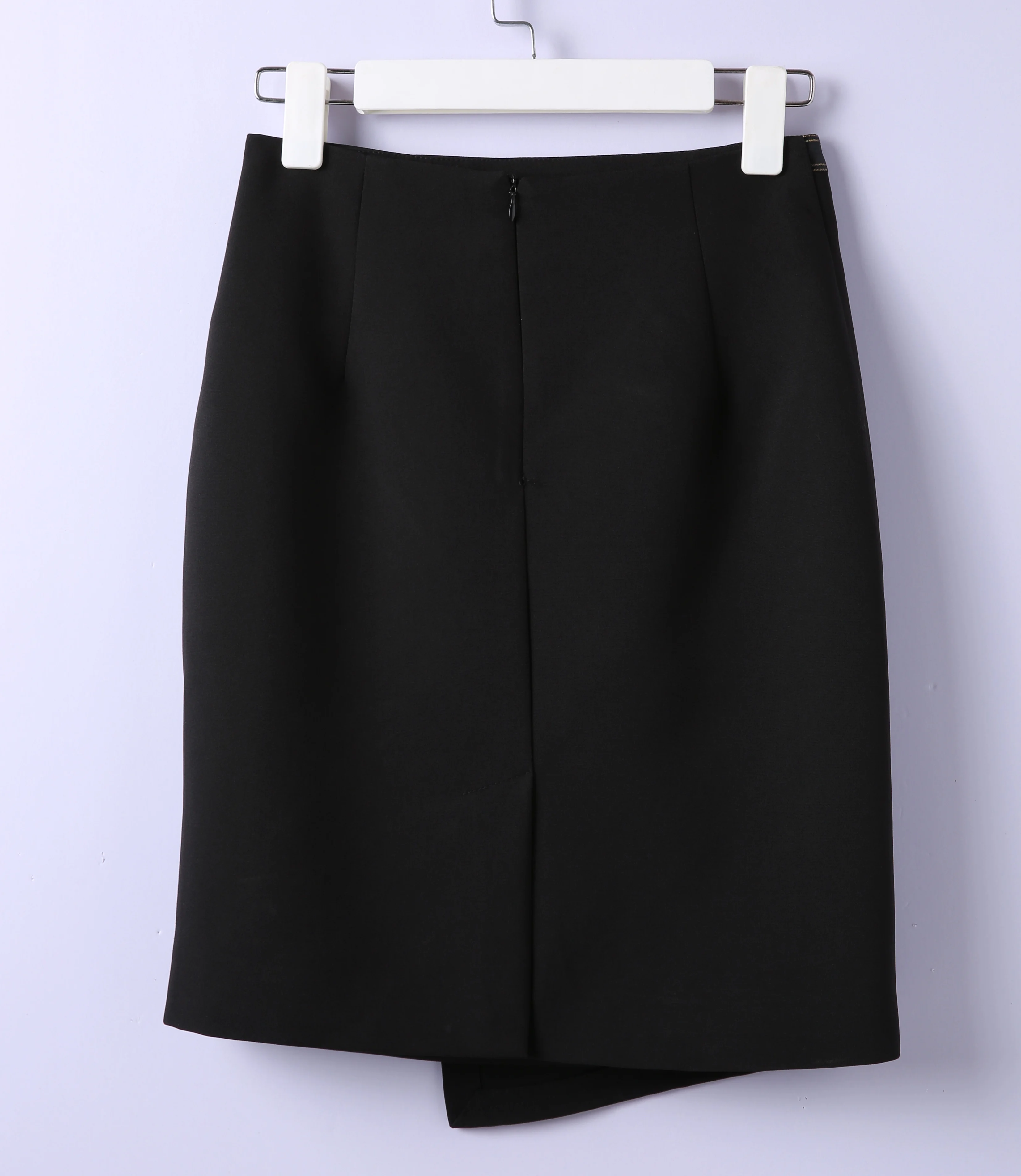 Женские асимметричные юбки с высокой талией Офисная облегающая шикарная черная