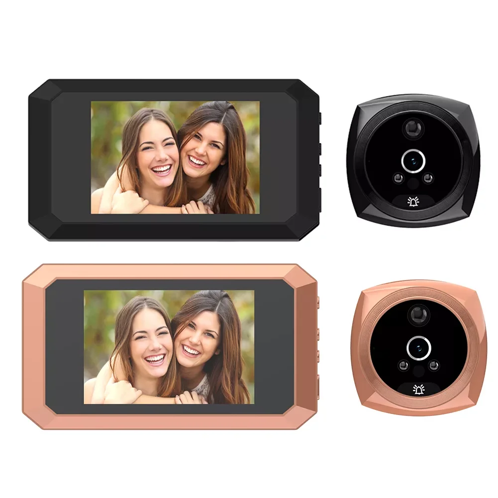 4.1 inch Video Peephole Doorbell Camera HD 1080P Night Vision Monitor 135 Degree Angle Peephole Viewer Video Eye Door Camera