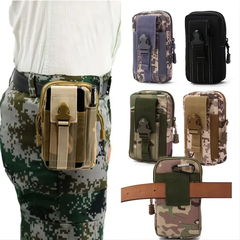 

1pc Men's Denim Waist Bag For Outdoor Hiking Cycling