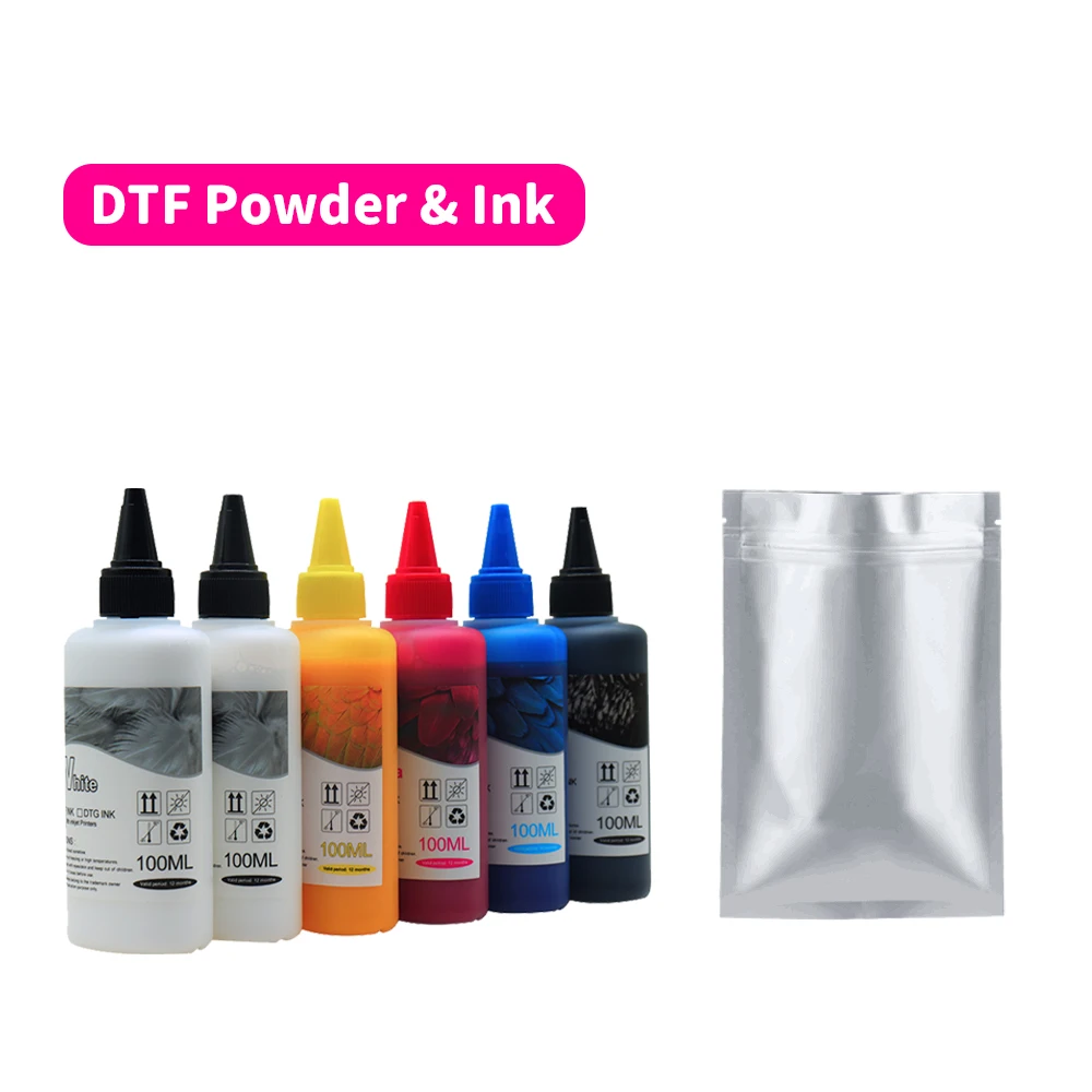 

DTF Ink Kit DTF Transfer For Direct Transfer Film Printing For Shirts Clothes T-shirt Printing Machine Hot Melt Poliamida Powder