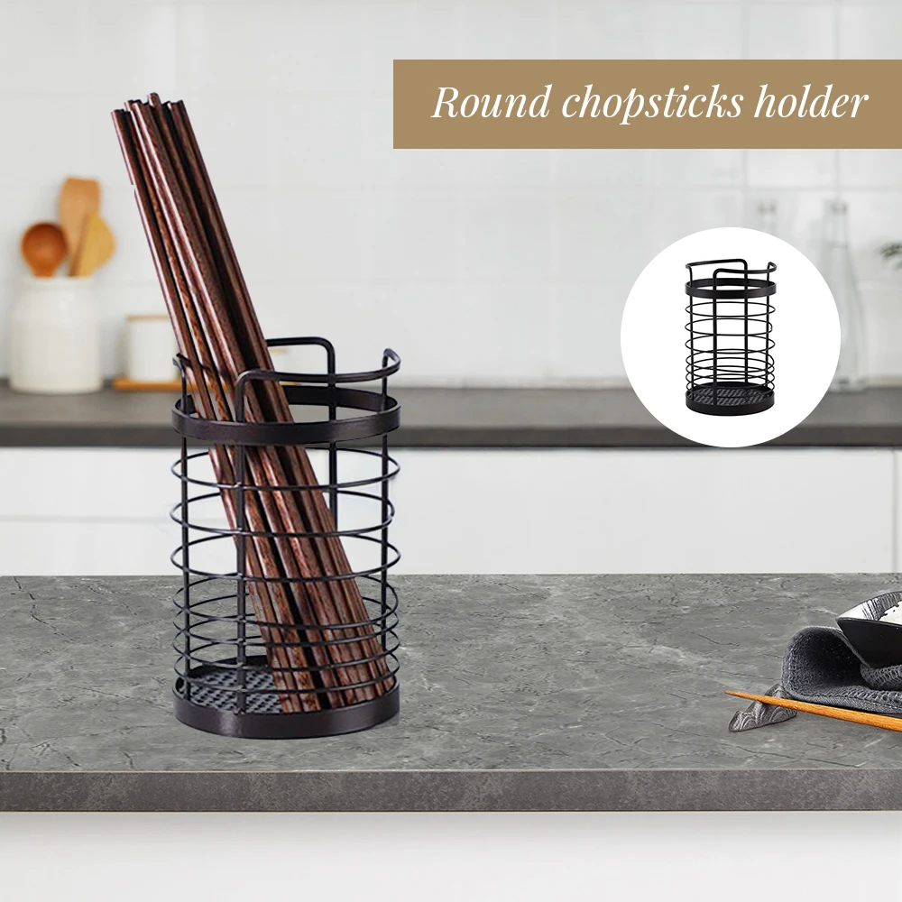 

Металлическая Корзина держатель для столовых приборов карандаш сетка для хранения чашки круглый органайзер Рабочий стол аксессуары SUB про...