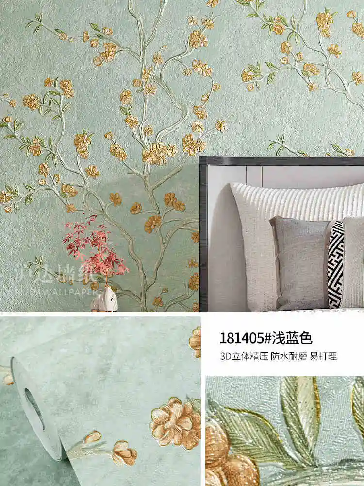 Американские деревенские ветки дерева обои для домашнего декора маленькие цветы