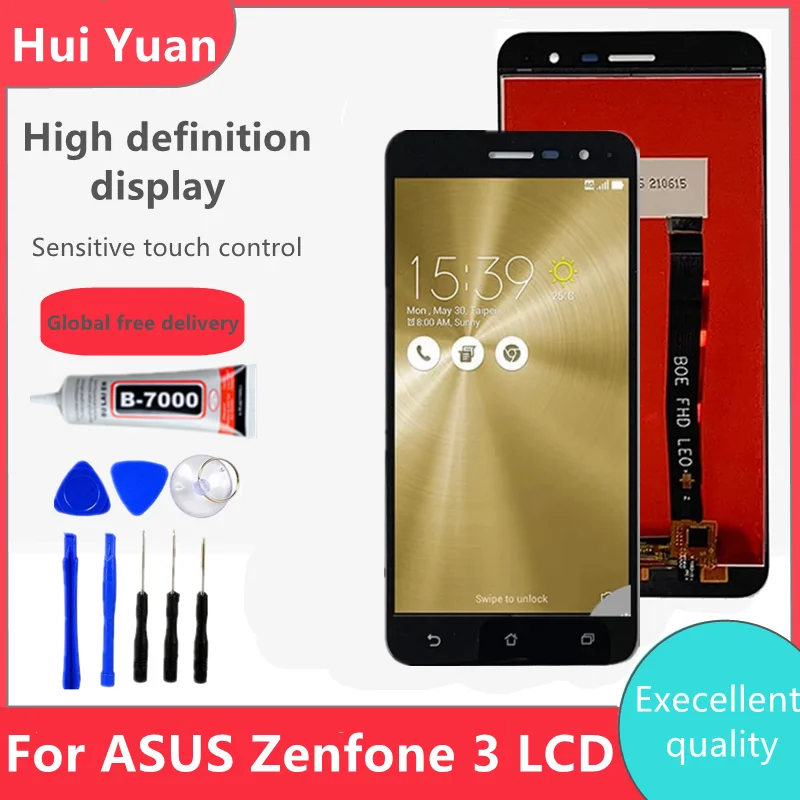 Оригинальный ЖК-дисплей ZA520KL для Asus Zenfone 3 ZE520kL LCD Z017DB, Z017D, Z017DA, Z017DC дисплей сенсорный экран дигитайзер Замена