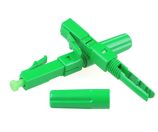 LC APC Fiber Optic Fast Connector LC Cold Splice Optical Fiber Embedded Type LC/APC Leather Wire Optical Cable Quick Adapter