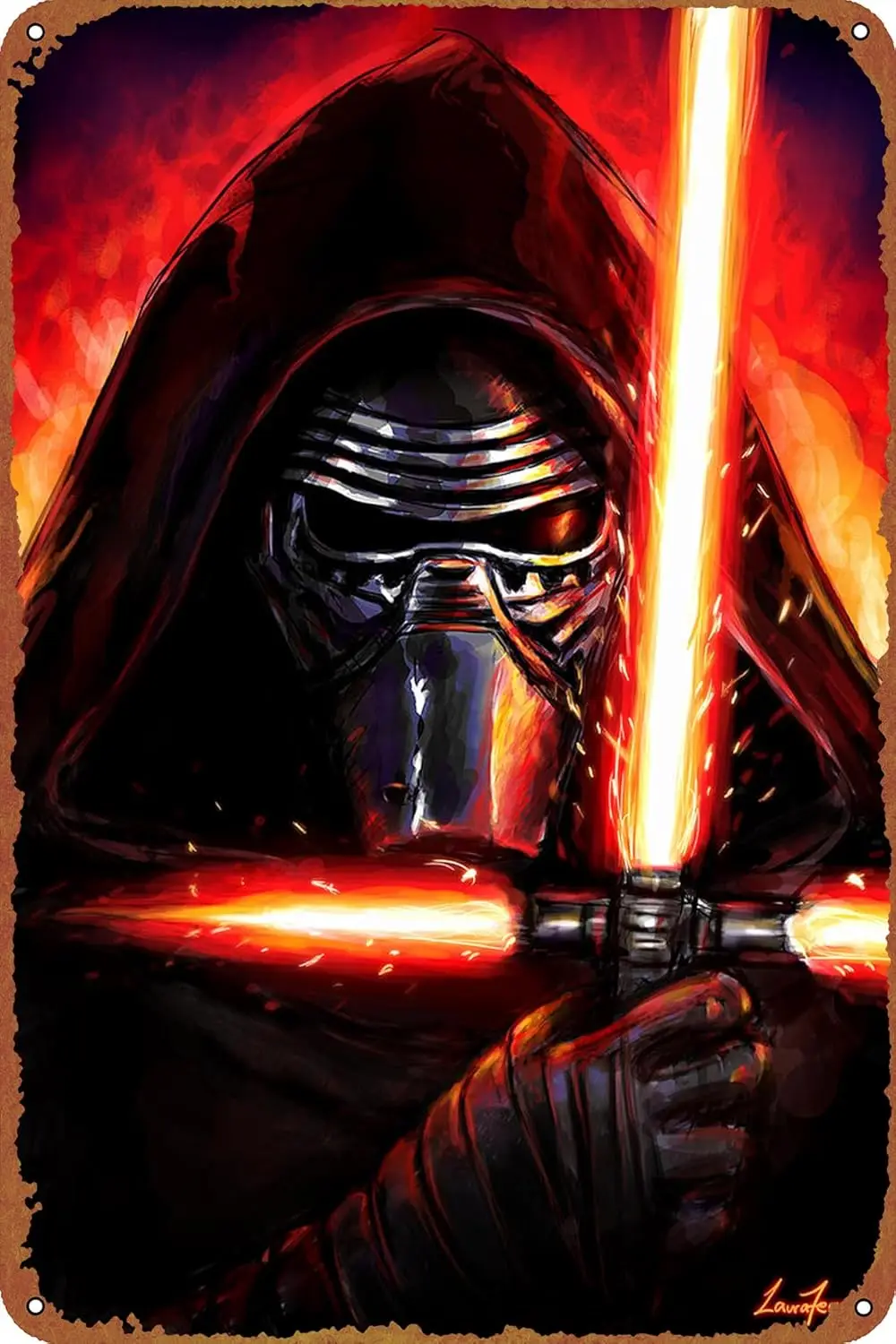 Плакат Kylo Ren винтажная жестяная вывеска для бара офиса дома декора стен подарок