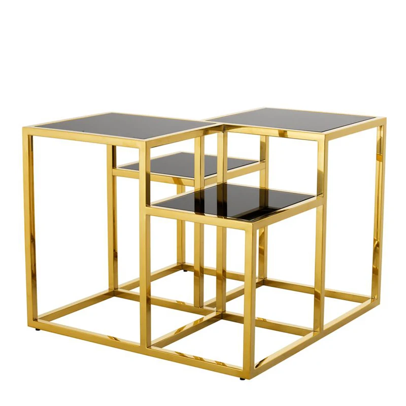 

Customized Furniture Coffee Table Coffee Table/Light Luxury Stainless Steel Glass Side Table Small Table